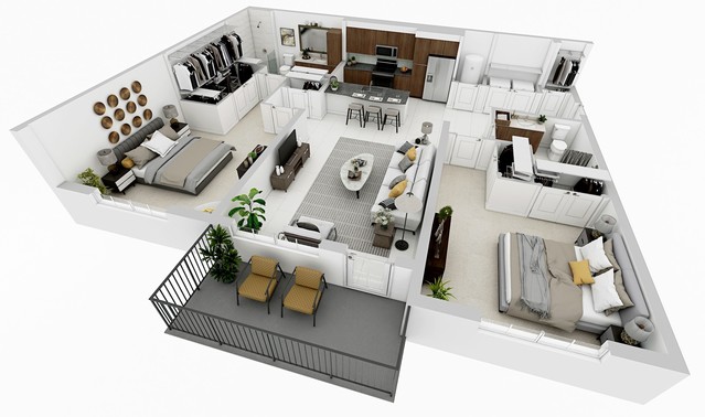 Miami, FL Apartments | Midtown Aventura | Floor Plans